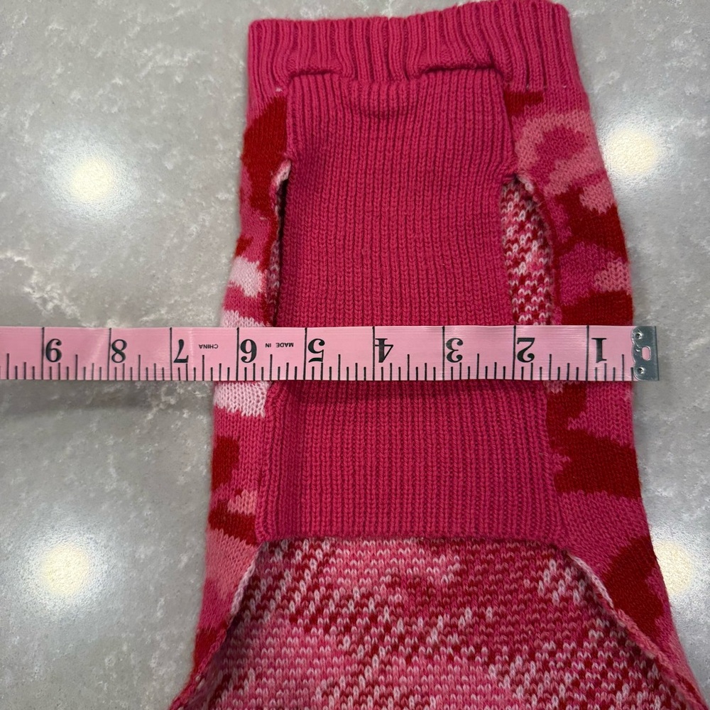 Perfectly Pet Pink Camo Dog Sweater Size Small — Knit Warm Pet Pullover - Picture 5 of 5